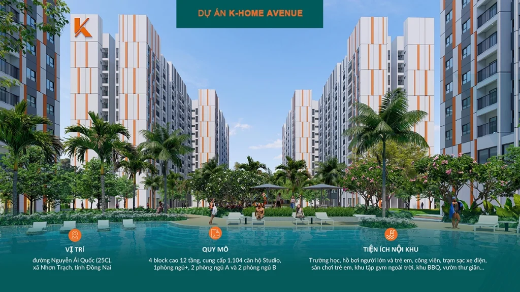 Vị trí của K-Home Avenue Phú Hội trên đường 25C, xã Nhơn Trạch, tỉnh Đồng Nai