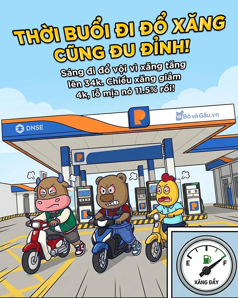 Thời buổi đi đổ Xăng cũng đu đỉnh !!