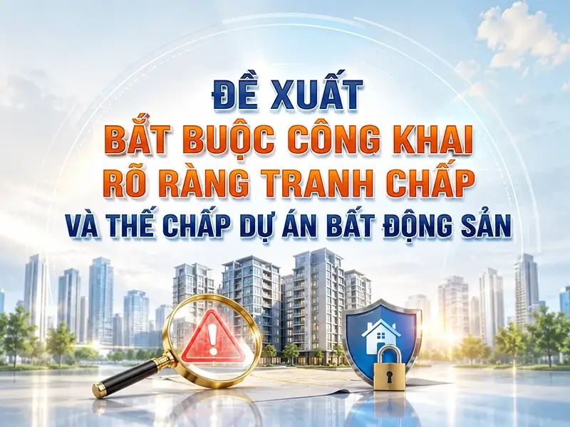 Đề xuất bắt buộc công khai rõ ràng tranh chấp và thế chấp dự án bất động sản