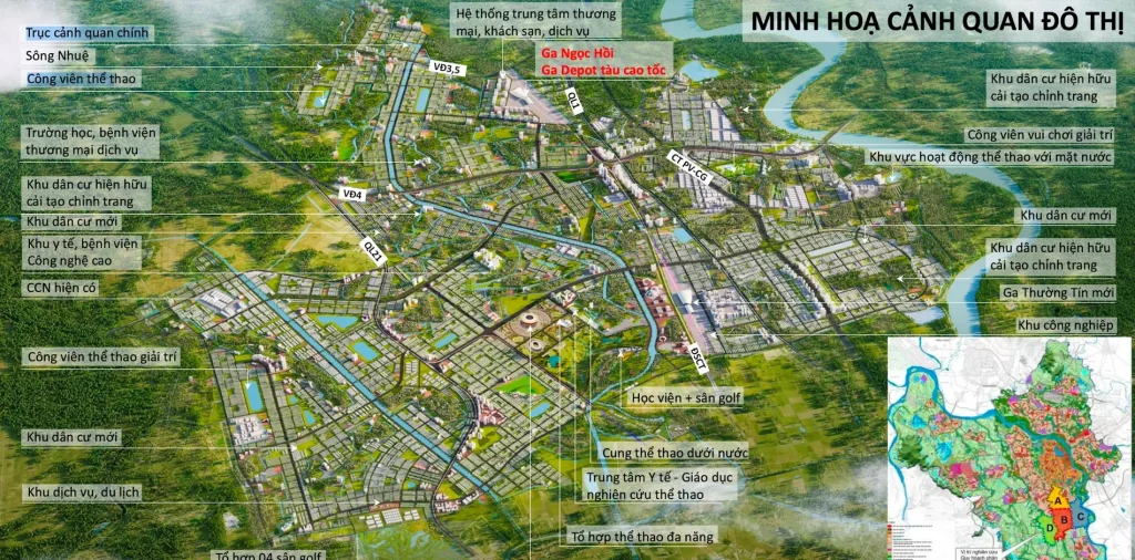 Minh họa Khu đô thị thể thao Olympic