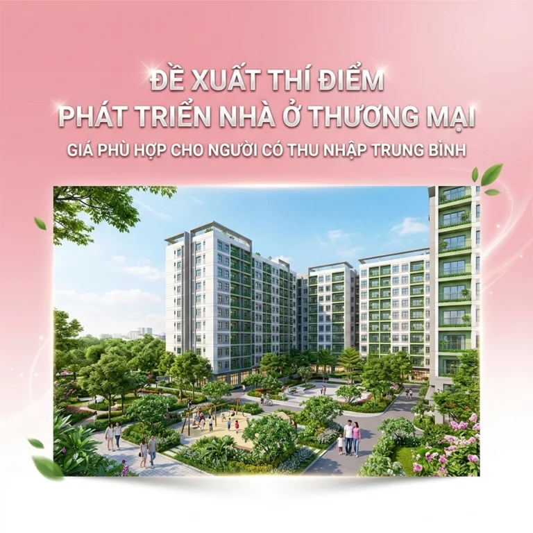 Đề xuất thí điểm phát triển nhà ở thương mại giá phù hợp cho người có thu nhập trung bình