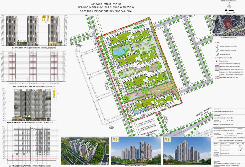 Quy hoạch kiến trúc cảnh quan dự án Nhà ở xã hội Tân Hòa (K-Home Cityview)
