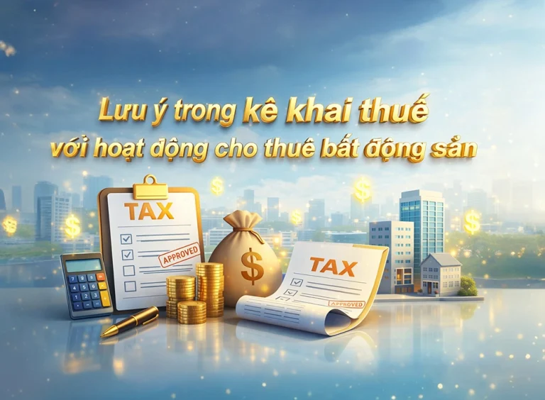 Lưu ý trong kê khai thuế với hoạt động cho thuê bất động sản