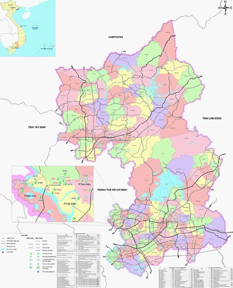 Phương án phát triển các Khu chức năng và các Khu vực có vai trò động lực tỉnh Đồng Nai
