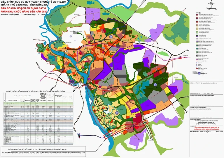 Quy hoạch chung TP Biên Hòa, tỉnh Đồng Nai (tỷ lệ 1/10.000)