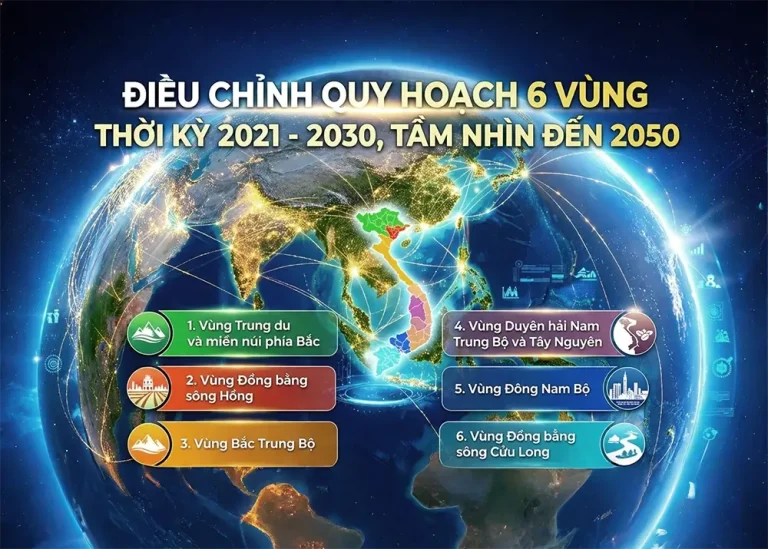 Điều chỉnh Quy hoạch 6 Vùng thời kỳ thời kỳ 2021 - 2030, tầm nhìn đến 2050