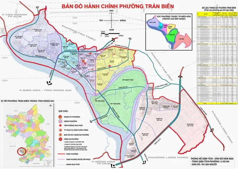 Bản đồ hành chính phường Trấn Biên, TP Đồng Nai