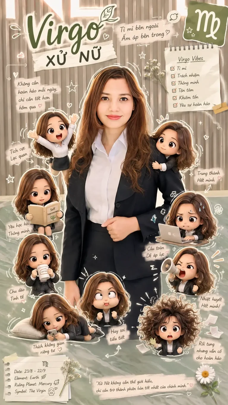 Hướng dẫn tạo poster chibi Cung Hoàng Đạo phong cách “Yumi’s Cells” bằng ChatGPT