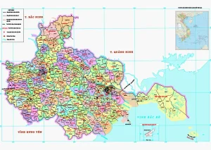 Bản đồ hành chính Thành phố Hải Phòng, file khổ lớn, bản chuẩn