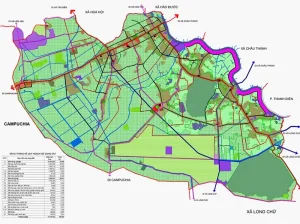 Bản đồ quy hoạch xã Ninh Điền, tỉnh Tây Ninh