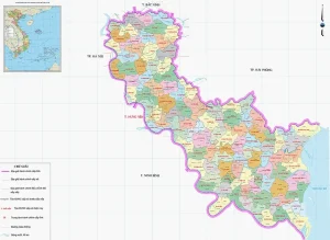 Bản đồ hành chính tỉnh Hưng Yên, file khổ lớn, bản chuẩn