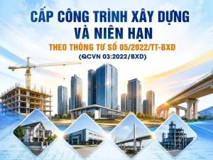 Cấp công trình xây dựng và niên hạn theo Thông tư số 05/2022/TT-BXD (QCVN 03:2022/BXD)