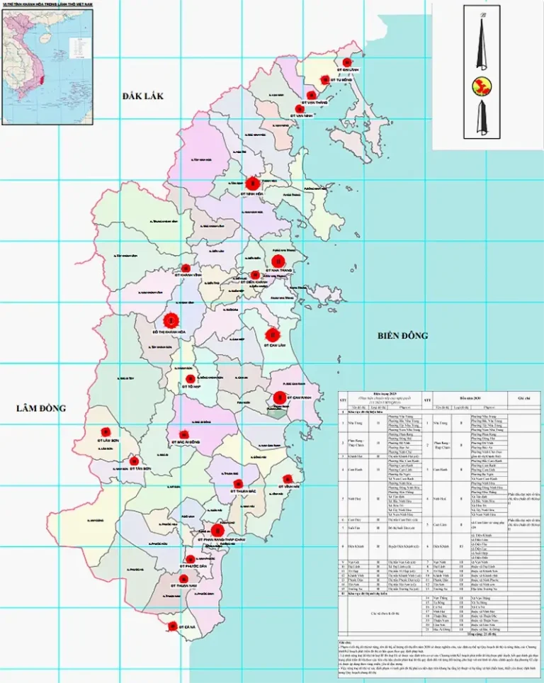 Phương án phát triển hệ thống đô thị tỉnh Khánh Hòa